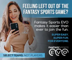 Fantasy Sports EVO Woman with phone