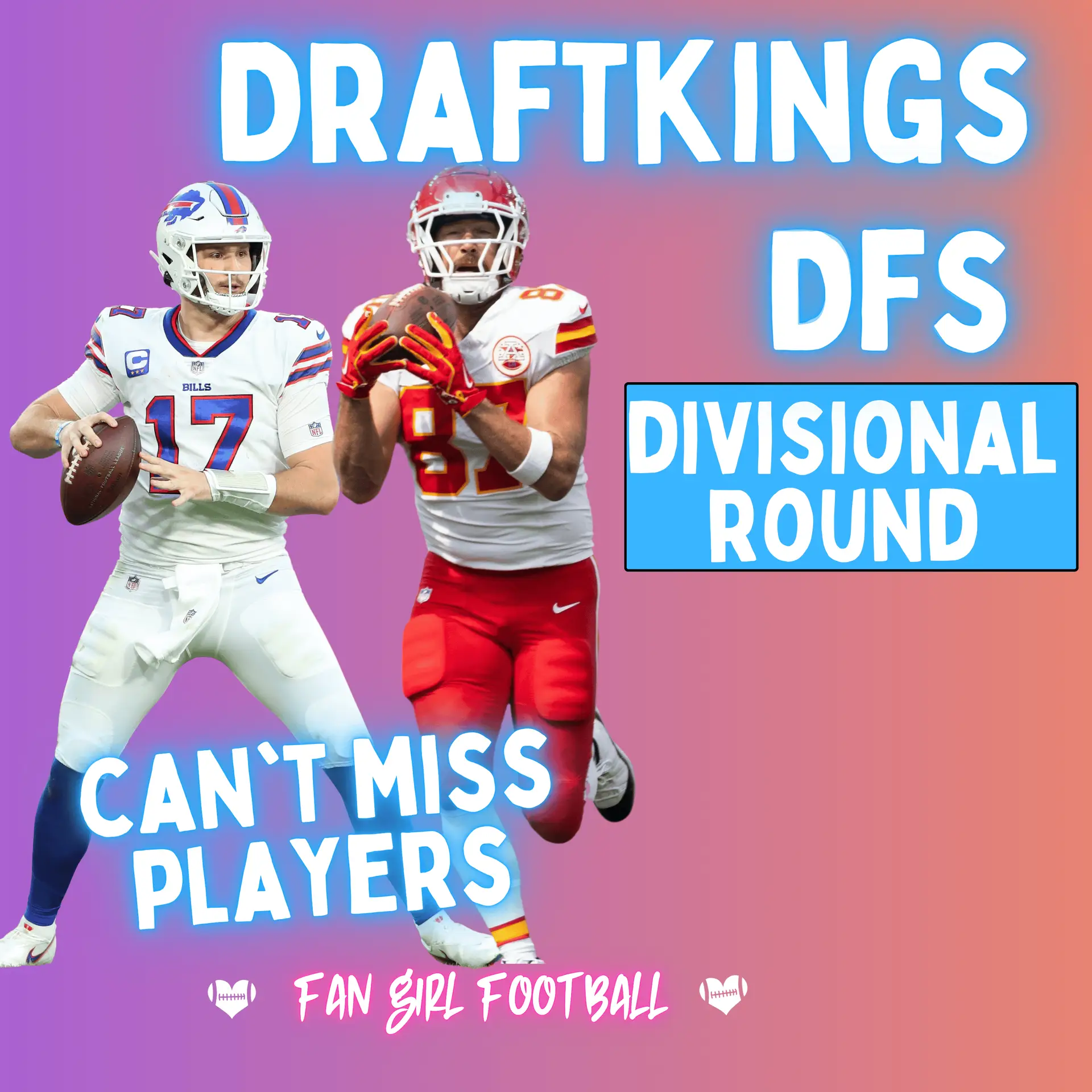 Draftkings Divsional Round DFS